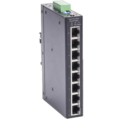 HN GP1080A – HATTELAND Ethernet Switch, Industrial 8-Port, Slim Type Unmanaged Ethernet Switch With 8X10/100/1000 Bas...